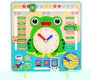 Houten Educatief Klok Speelgoed Uur Minuut Tweede Cognitie Vroeg Leren Klokken Voor Kinderen Kids Speelgoed Kleurrijke K7O5