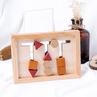 Houten Educatief Vorm Matching Speelgoed Baby Speelgoed Logisch Redeneren Puzzels Game Kids Vroege Educatief Speelgoed