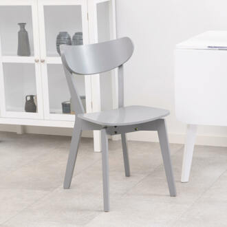 Houten Eetkamerstoel 'Torkil' kleur Grijs
