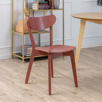 Houten Eetkamerstoel 'Torkil' kleur Terracotta