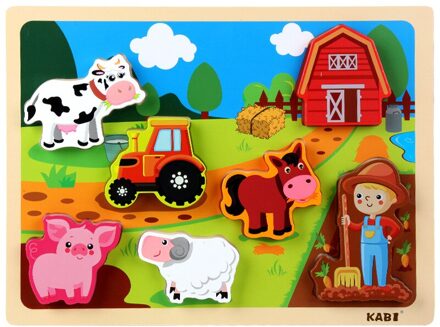 Houten Extra Grote Thema Puzzels Kinderen Leuk Speelgoed Novel En Speelbaar boerderij