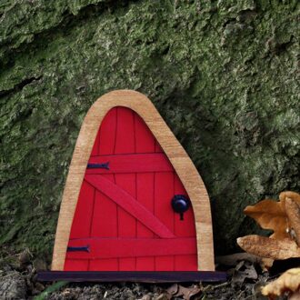 Houten Fairy Gnome Raam Deur Miniatuur Gnome Thuis Venster En Deur Voor Bomen Yard Tuin Beeldhouwkunst Decoratie Voor Kids kamer