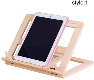 Houten Frame Lezen Boekenplank Beugel Tablet Pc Ondersteuning Stand Houten Tekening Schildersezel 1