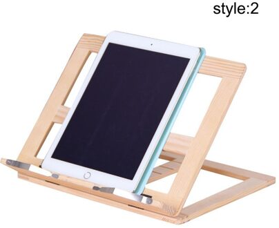 Houten Frame Lezen Boekenplank Beugel Tablet Pc Ondersteuning Stand Houten Tekening Schildersezel UY8 2