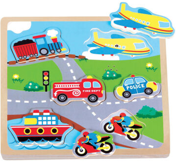 Houten Geluidspuzzel Auto