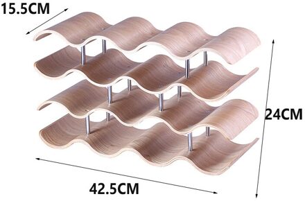 Houten Golf Wijnrek Thuis Druif Plank Wijnkast/Massief Houten Fles 4 layers
