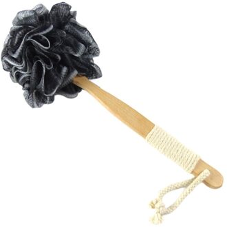 Houten Handvat Antislip Bad Bloem Met Lange Handvat Terug Scrubber Douche Benodigdheden Terug Scrubber Bad Bal