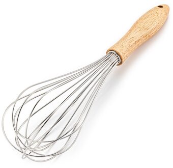 Houten Handvat Handleiding Blender Hand Whisk Bakken Muur Opknoping Koken Frother Mixer Roeren Makkelijk Schoon Beater Rvs