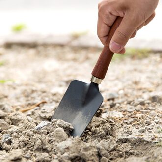Houten Handvat Kleine Shovel Balkon Planten Bloemen Wieden Tuingereedschap Huishoudelijke Vlezige Potten Losse Grond Ijzer Opgraving Spade