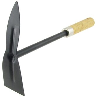 Houten Handvat Metalen Hand Tuin Gereedschap Graven Schoffel, zwart