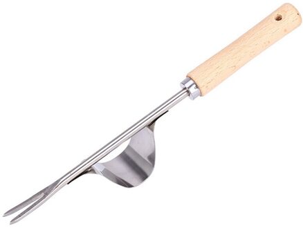 Houten Handvat Rvs Tuin Wieder Hand Wieden Removal Cutter Paardebloem Puller Gereedschap Multifunctionele Wieder