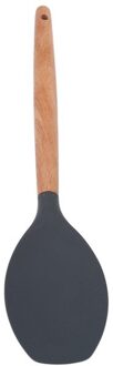 Houten Handvat Siliconen Keukengerei Schop Lepel Spatel Borstel Schop Vergiet Keuken Tool Spatula