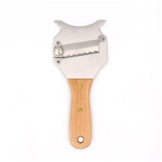 Houten Handvat Slicer Truffels Rasp Chocolade Cutter Keuken Tool Koken Roestvrij Staal Boter Multifunctionele Kaas