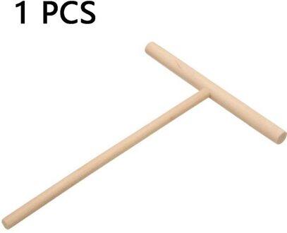 Houten Hark Diy Beslag Pancake Crêpe Strooier Stok T Vorm Crêpe Maker Chinese Crepes Omelet Pie Gereedschap Rack Spreader 1 stk