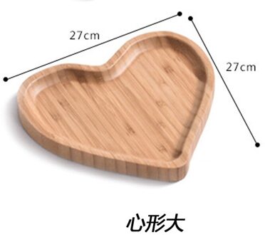 Houten Hart Vorm Fruit Lade Multi-Raster Platter Europese Stijl Home Decoratie Snacks/Salade/Gedroogde Fruitschaal