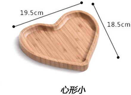 Houten Hart Vorm Fruit Lade Multi-Raster Platter Europese Stijl Home Decoratie Snacks/Salade/Gedroogde Fruitschaal
