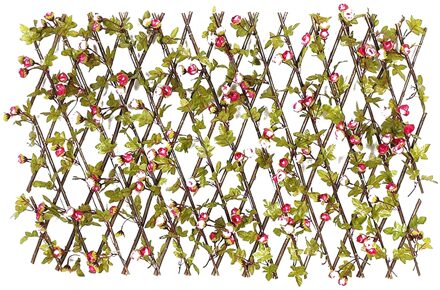 Houten Hek Duurzaam Intrekbare Plant Klimrek Latwerk Bloem Decoratie Stand Uitbreiden Plant Hek Privacy Screen # G3