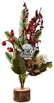 Houten Huisdier Multi-Stijl Venster Kerst Kleine Kerst Ornamenten Boom Festival Tafel Miniatuur Ornament Home Decoration #50