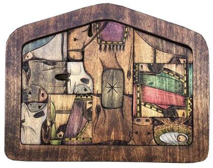 Houten Jezus Puzzels Kerststal Puzzel Met Hout Verbrand Puzzel Spel Voor Volwassenen En Kinderen Woondecoratie Accessoires