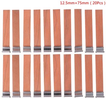 Houten Kaarsen Lont Met Onderhouder Tab Kaarsenlont Core Voor Diy Kaars Maken Supply Soja Parffin Wax 20Pcs 12.5mm 75Mm 130Mm