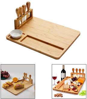Houten Kaasplank Set Schotel Serveren Snijplank Voor Verjaardag Housewarming Accessoire stijl 2