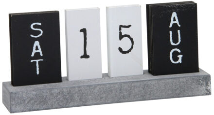 Houten kalender met plankjes