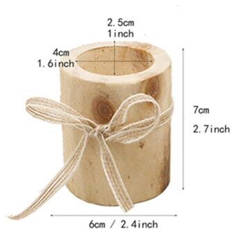 Houten Kandelaar Kandelaar Ronde Kaarshouder Tafel Desktop Decoratie Plant Bloem Plot 2021New A-L