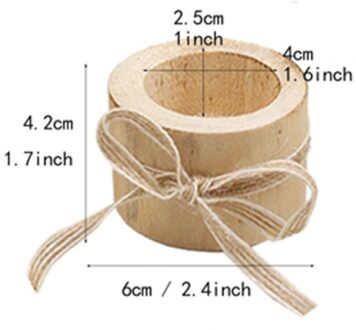 Houten Kandelaar Kandelaar Ronde Kaarshouder Tafel Desktop Decoratie Plant Bloem Plot 2021New A-M