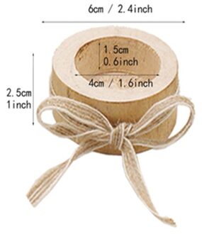 Houten Kandelaar Kandelaar Ronde Kaarshouder Tafel Desktop Decoratie Plant Bloem Plot 2021New A-S