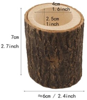 Houten Kandelaar Kandelaar Ronde Kaarshouder Tafel Desktop Decoratie Plant Bloem Plot 2021New B-L