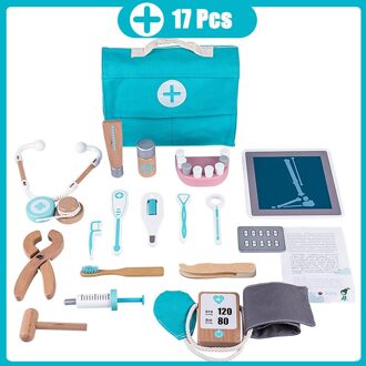 Houten Kinderen Simulatie Arts Speelgoed Echte Leven Injectie Rollenspel Speelgoed Educatief Speelgoed Voor Kinderen Rood