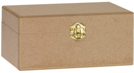 Houten kist rechthoek MDF 15cm x 10cm x 7cm