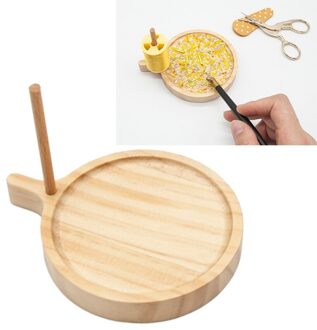 Houten Kraal Weefgetouw Kit Ronde Weven Kralen Kralen Diy Breien Machine Board Lade Qxna 2