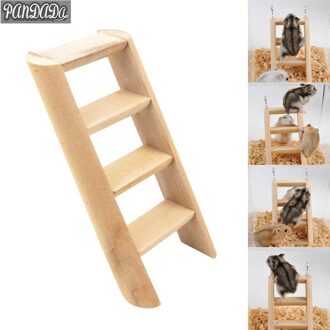 Houten Ladder Hamster Ladder Kleine Huisdier Speelgoed Trappen Houten Vogel Ladder Budgie Hamster Knaagdier Kooi Ladders