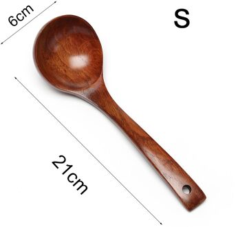 Houten Lange Steel Grote Soep Scoops Koken Scoop Natuurlijke Houten Lepel Soeplepel Ramen Lepel Catering Servies Keuken Gebruiksvoorwerp