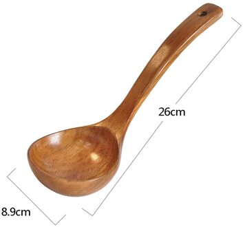 Houten Lepel Bamboe Keuken Koken Gebruiksvoorwerp Tool Soep Theelepel Catering Lepel