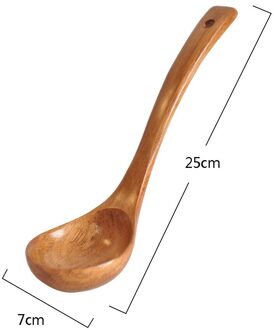 Houten Lepel Bamboe Keuken Koken Gebruiksvoorwerp Tool Soep Theelepel Catering Lepel