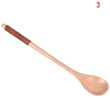 Houten Lepel Bamboe Soep Theelepel Catering Kids Lepel Keukengerei Voor Rijst Soep Keuken Koken Gebruiksvoorwerp Tool Rood