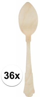 Houten lepel set klassiek 36 stuks - Action products