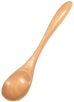 Houten Lepel Vork Bamboe Keuken Kookgerei Gereedschap Ijs Dessert Koffie Thee Soupteaspoon Servies Drinken Lepels khaki