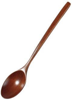 Houten Lepel Vork Bamboe Keuken Kookgerei Gereedschap Soep-Theelepel Servies Keuken Accessoires #30 bruin