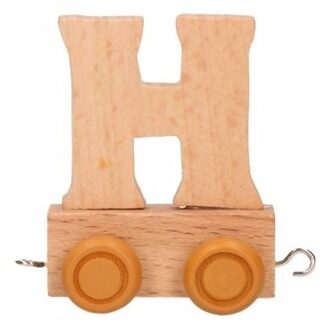 Houten letter trein H