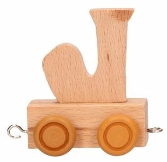 Houten letter trein J - Action products