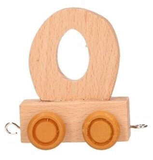 Houten letter trein O