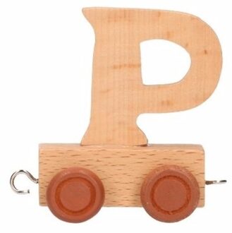 Houten letter trein P