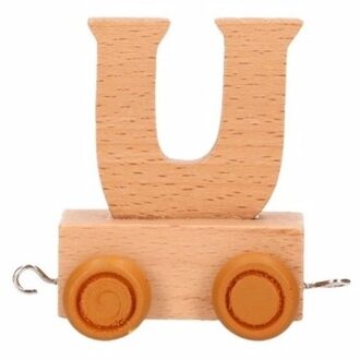 Houten letter trein U