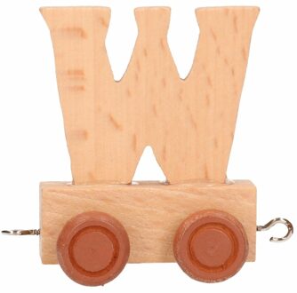 Houten letter trein W