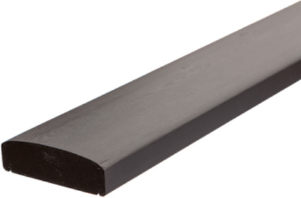 Houten Leuning Buiten Zwart 209 CM Black