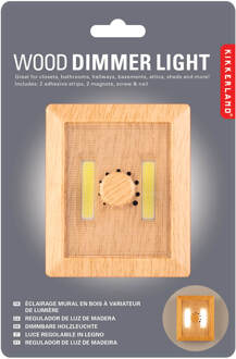 Houten lichtdimmer lampje