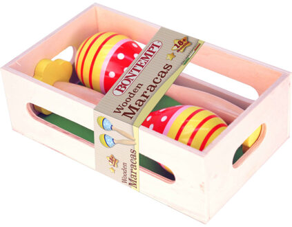 Houten maracassen - rood